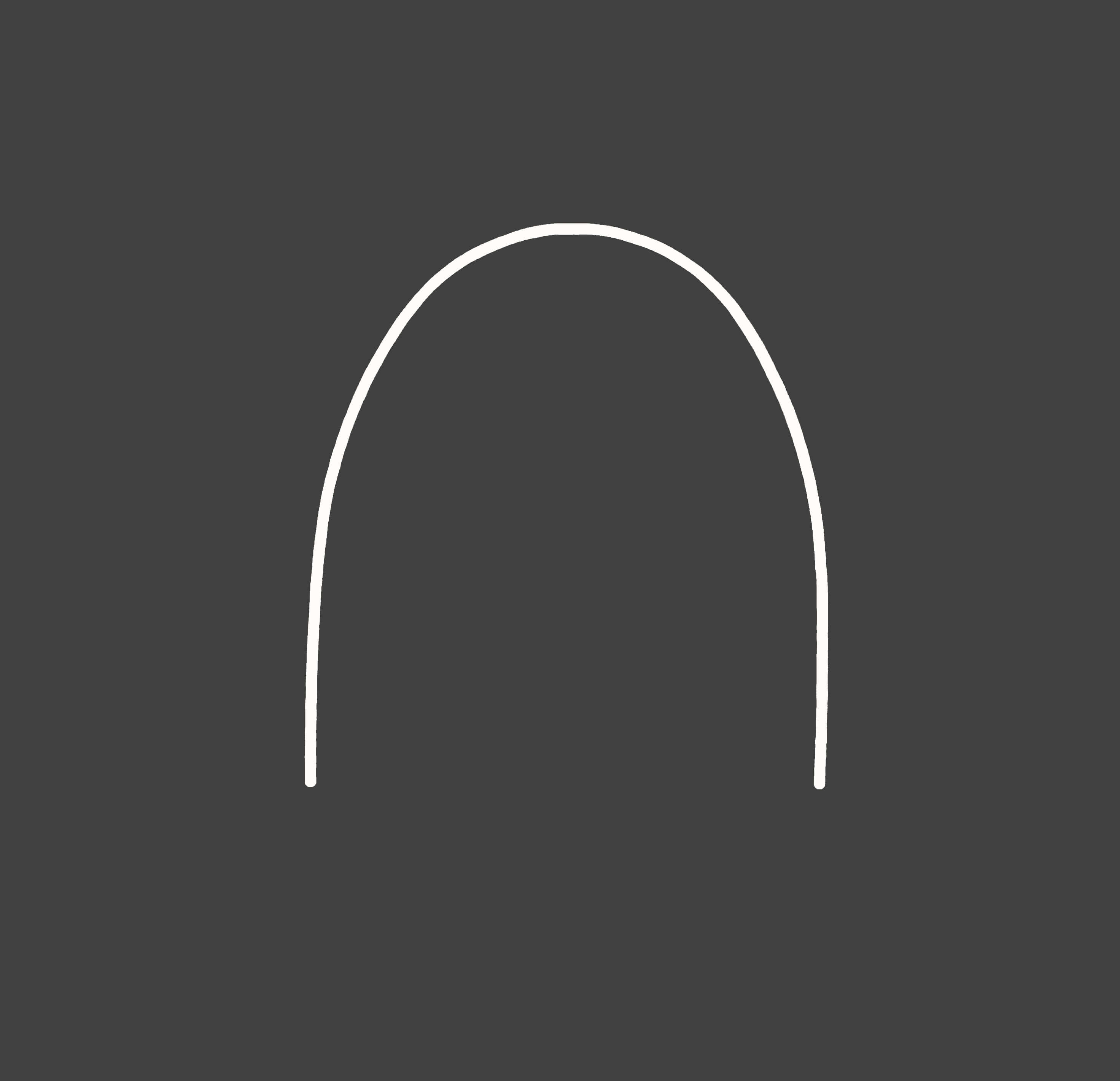 Edelstahl Bögen beschichtet, vierkant