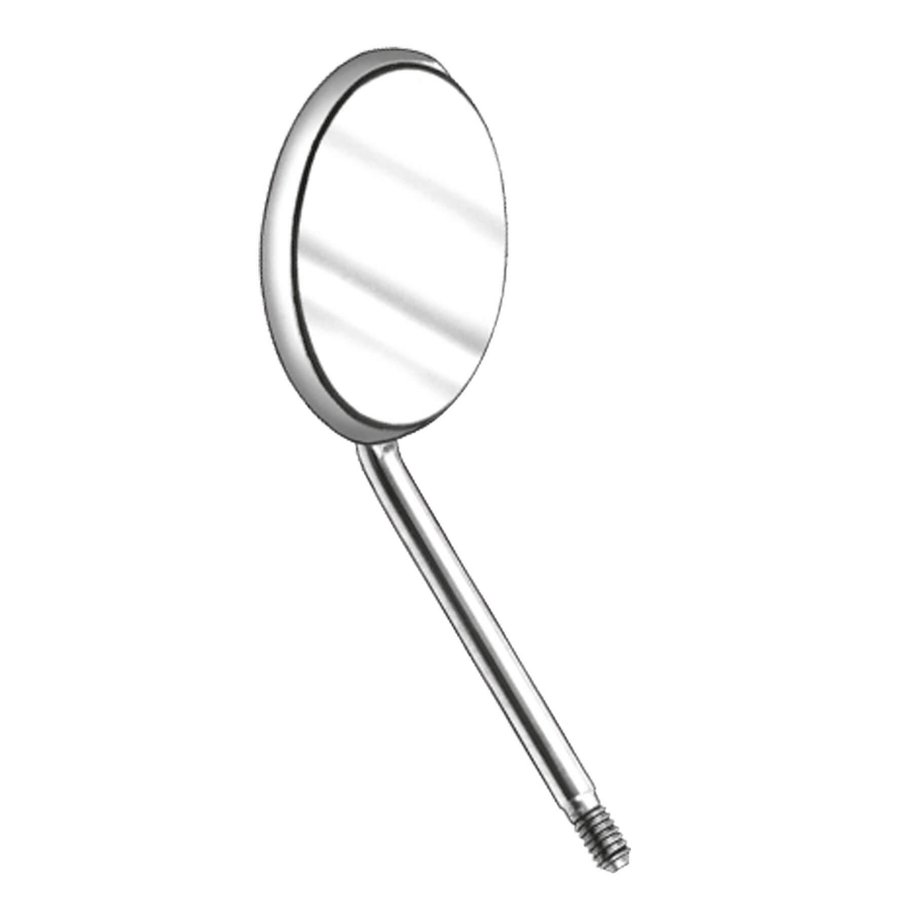 Mundspiegel Rhodium, 20 mm