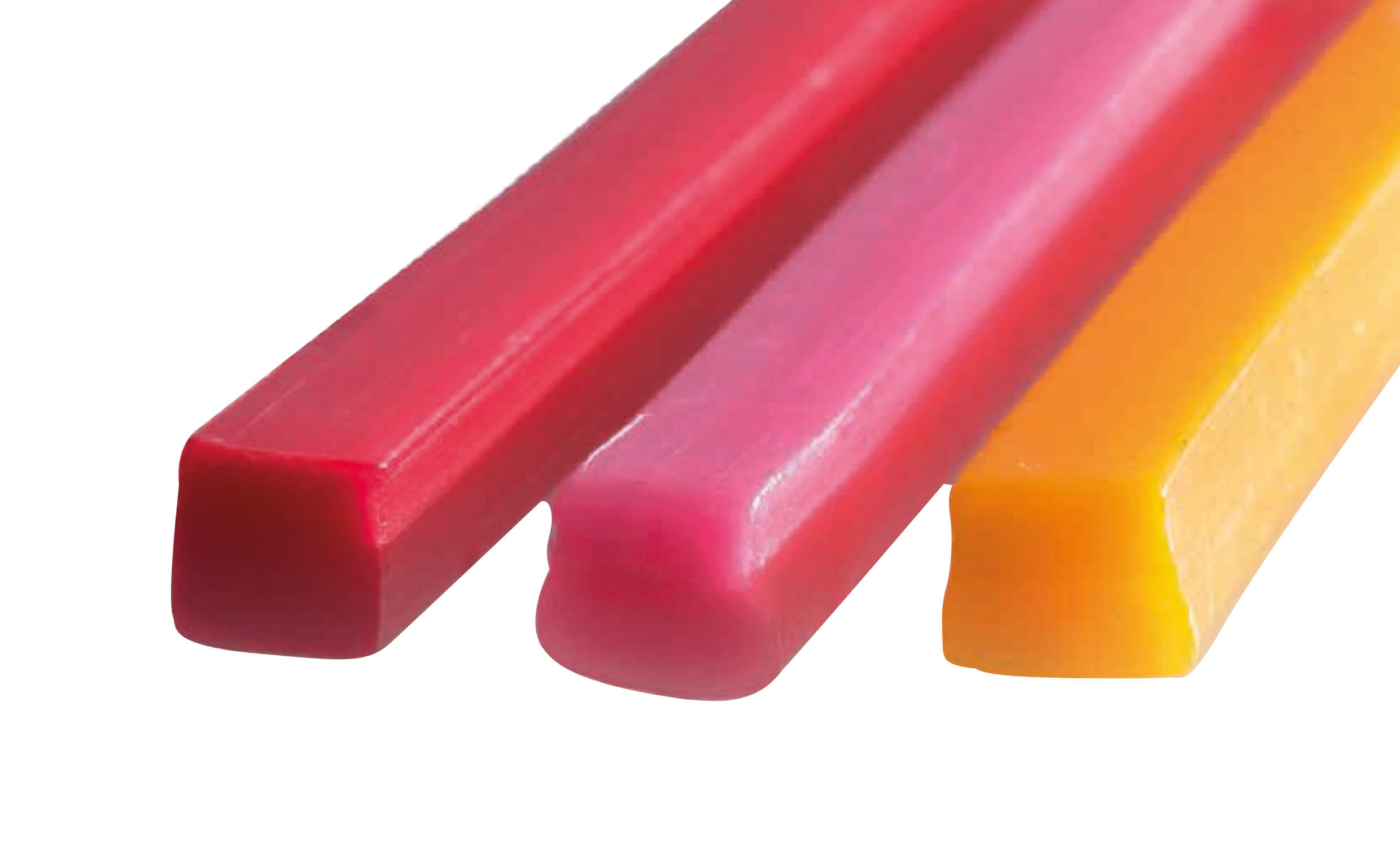 Bissnahmewachs in Stangen, mit Rille (490 g), hart (rosa)