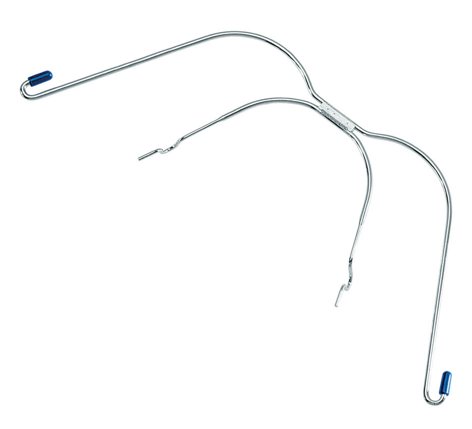 Gesichtsbogen mit Stoppschlaufe, blau