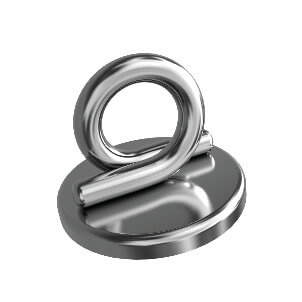 Lingualknöpfchen mit Öse, mit runder Basis