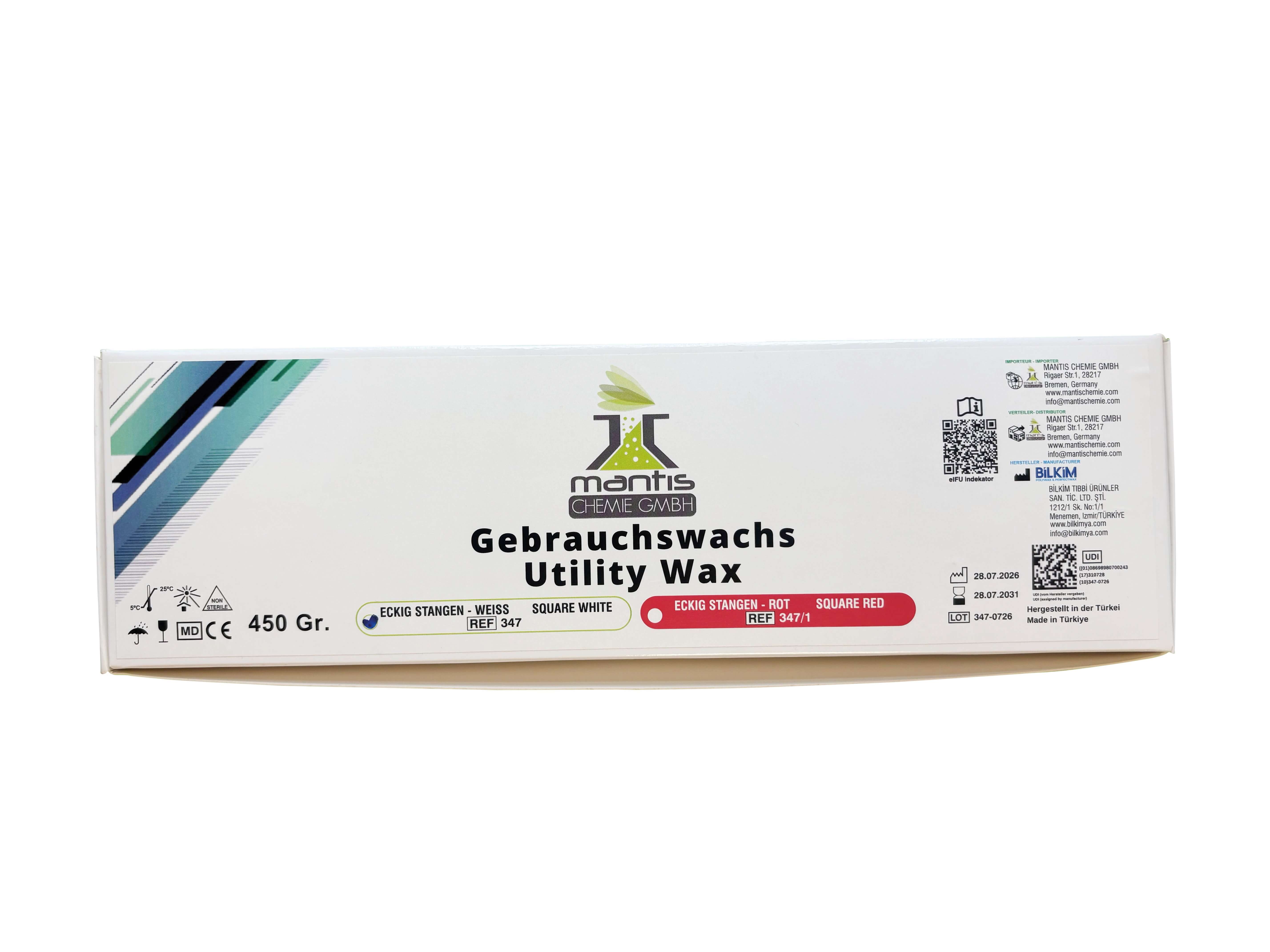 POLYWAX - Utility Wax, eckig, weiß, 450g