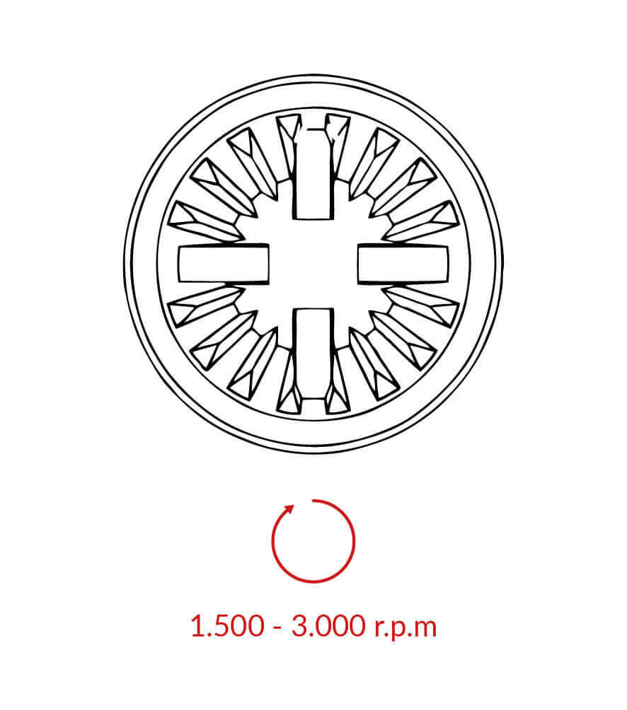 Einweg-Prophy-Angles, Polierkelch, 360°-Drehung, 105° Contra Angle, regular (Lavender)