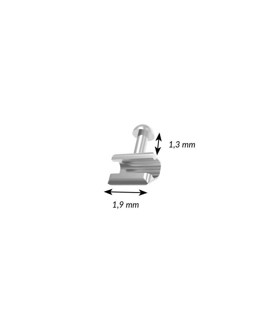 Klemmhäkchen mit Hook 0.022" - L 1,3 mm